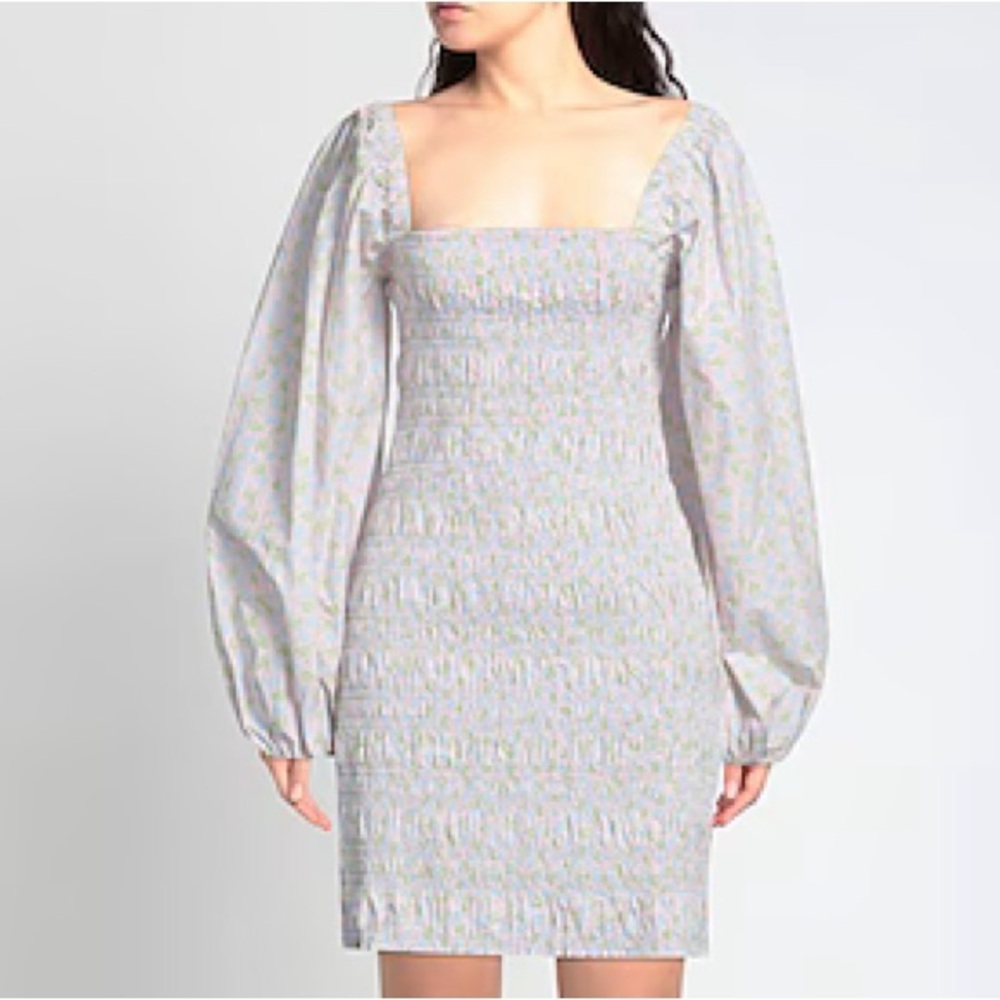 Ganni Floral Mini Dress